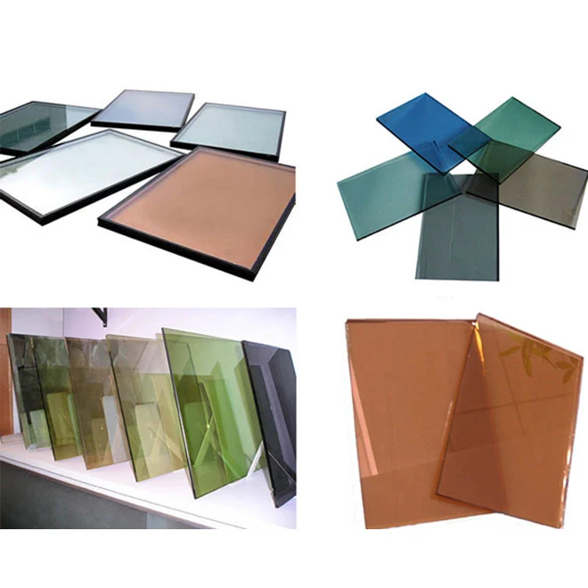 Reflective Glass With Green Blue Grey Bronze Colors